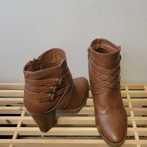 Block Heels Leather Winter boot